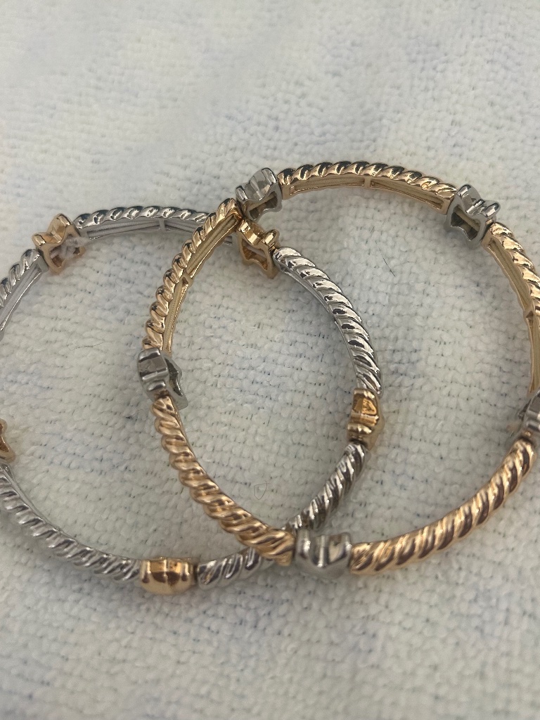 Ladies Gold Tone Silver Tone Bracelets Ladies Gold Tone Silver Tone Bracelets
